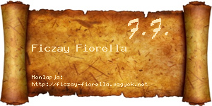 Ficzay Fiorella névjegykártya
